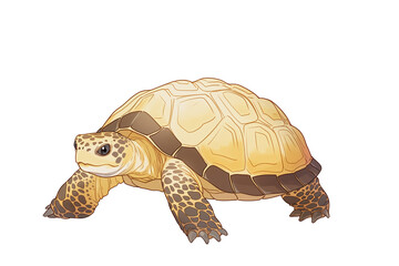 Naklejka premium turtle isolated on white background