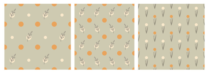 Collection seamless small floral pattern vector design for wallpaper, fabric, design, fashion prints, textile collection, paper stationery, clothing, packaging, magazines and more.