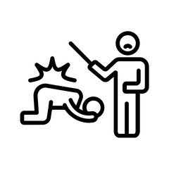 Black line icon for Beat