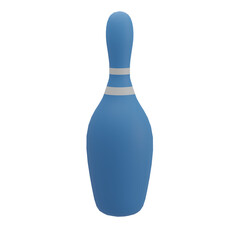 3D Bowling Pin Illustration
