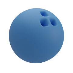 3D Bowling Ball Illustration
