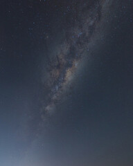 Beautiful milky way galaxy on the night sky.