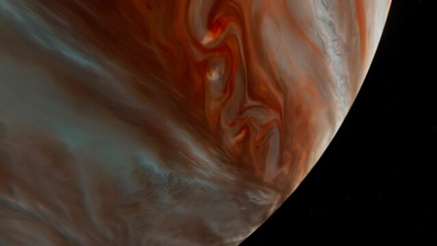 Jupiter Planet 4k Space Motion Background