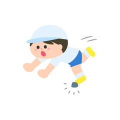 運動の際のアクシデント（つまづく）.