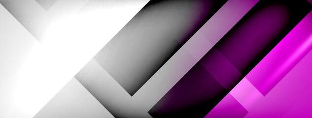 Abstract lines geometric techno background layout