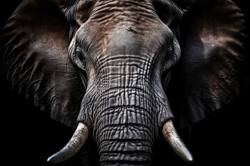 close up of a elephant