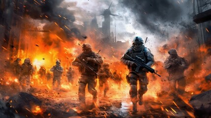 Military Game Artwork