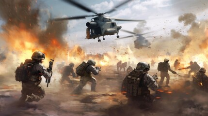 Military Game Artwork