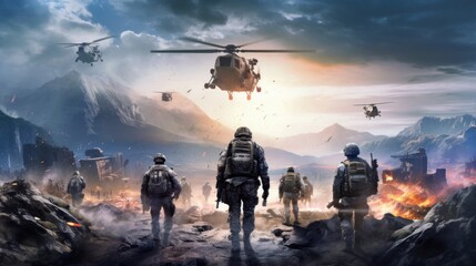 Military Game Artwork