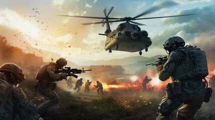 Military Game Artwork