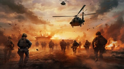 Military Game Artwork