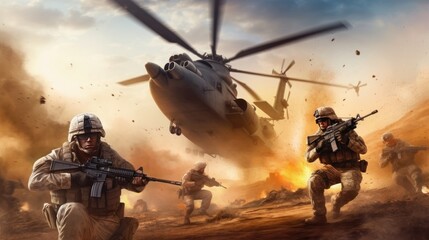 Military Game Artwork