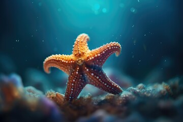 Serene Ocean Life of a Starfish