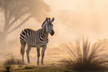 Fototapeta na wymiar Zebra in their Habitat