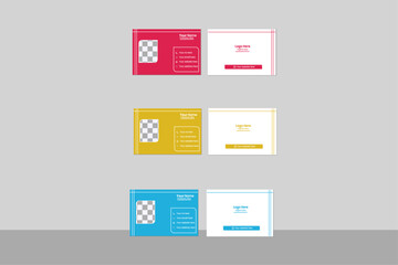Modern and creative professional Business card design. This card have different colors like Yellow, Blue etc. 