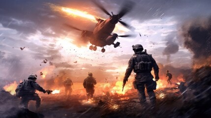 Military Game Artwork