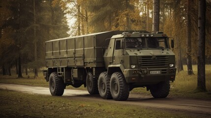 Fototapeta premium Military Transport Vehicles