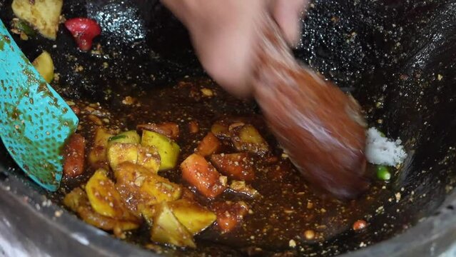 Rujak Aceh is a traditional Indonesian sweet salad originating from the Aceh province, Indonesia.