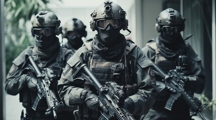 Fototapeta premium Special Force Prepare For Action