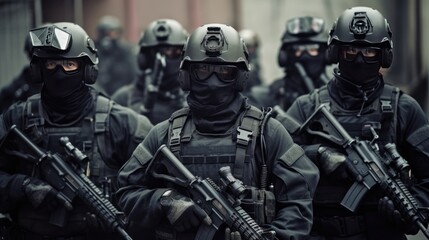 Obraz premium Special Force Prepare For Action