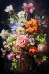 A painting of flowers Generative Ai