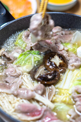 もつ鍋の写真素材