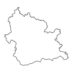 Kardzhali Province map, province of Bulgaria. Vector illustration.