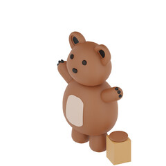 3D Bear Illustration