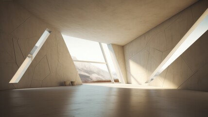 Obraz premium Contemporary and understated interior design. Created with generative ai technology.