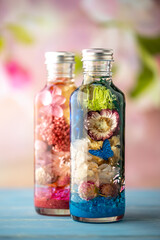 奇麗なハーバリウムの写真素材　インテリアイメージ