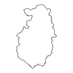 Pazardzhik Province map, province of Bulgaria. Vector illustration.