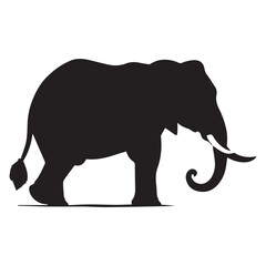 This is a vector Elephant Silhouette, Elephant Vector Silhouette.