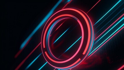 Abstract cycled background Generative AI