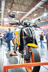 Motorcycles at the exhibition