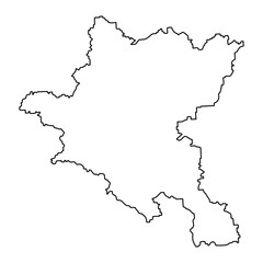 Sofia City Province map, province of Bulgaria. Vector illustration.