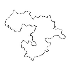 Sofia Province map, province of Bulgaria. Vector illustration.