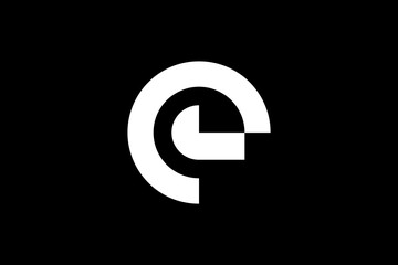 initial letter e lowercase logo vector premium template