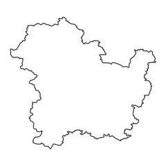 Targovishte Province map, province of Bulgaria. Vector illustration.