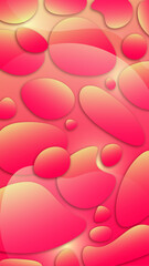 the abstract flat red and yellow neon gradient bubbles for apps phone