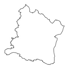 Varna Province map, province of Bulgaria. Vector illustration.