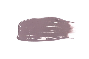 Grey paint swab smear isolated on white