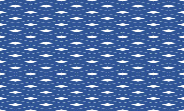 blue grid, blue strip net attached into diamond pattern, repeat seamless replete image design for fabric printing 