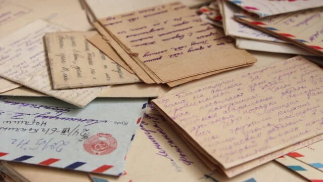 Various soviet postal letters