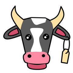 Head of cow icon