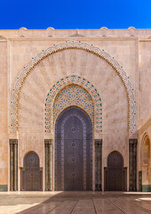 Hassan 2 Mosque in Casablanca on the west coast of Morocco