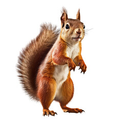 Obraz premium squirrel on a transparant background, PNG, Generative Ai