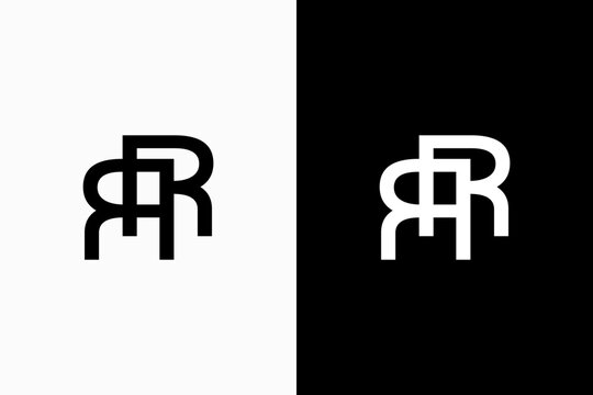 initial letter rr logo vector premium template