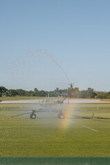 Irrigating the polo fields