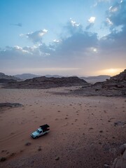 Bedouin pickup in Wadi Rum desert