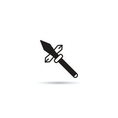 spear icon on white background vector illustration